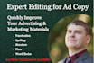 edit your advertising or marketing copy without using ai
