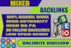 build mixed backlinks high authority link building