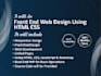 do front end web design using HTML,CSS