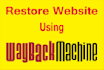 restore the website from the archive wayback machine into wordpress