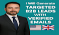 do b2b lead generation with verified emails and geo targeted prospecting