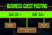 publish business guest post on high da blog
