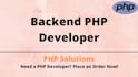 do any kind of PHP backend
