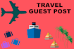 write and guest post on travel website