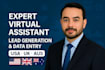 do lead generation, data entry, copy paste, web research, skip trace as your VA