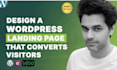 design a wordpress landing page that converts visitors