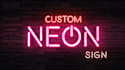 do modern neon sign light intro animation