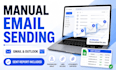 manually send personalized emails via gmail or outlook