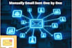 manually send emails safely for email marketing campaigns