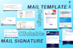design clickable HTML mail template and signature