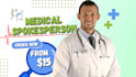 create a green screen medical spokesperson video