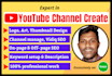 do youtube channel create and manage with intro, outro and SEO