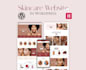 design glamour skincare cosmetics and makeup website