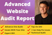 do expert SEO report, website audit, analysis
