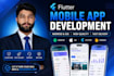 develop flutter mobile app for android and ios