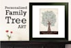 create a personalized wall family tree art poster