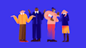 create a vector bright creative or corporate illustration