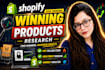 do shopify dropshipping product research in 24 hours