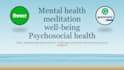 write about mental health, meditation and selfhelp