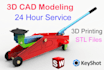 do 3d cad modeling, cad design, 3d printing, stl, dxf, obj