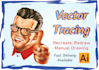 vector tracing, manual recreate , restyle , layered svg