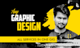be your professional graphic designer, expert level artist