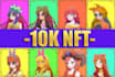 create custom nft art collectibles with 1k generated