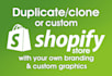 redesign copy your shopify store with your selected design