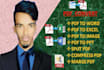 do fastest data entry, pdf convert, copy paste