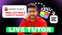 teach you video editing in final cut pro, capcut pro, and canva pro