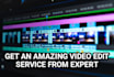 do professional video editing and green screen edit