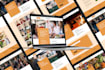 design a professional beautiful website mockup