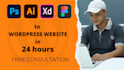 do PSD, ai, xd, to live worpress website with elementor