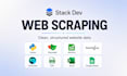 do web scraping, data scraping from any website