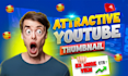 design attractive youtube thumbnail and thumbnail template