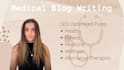 write SEO medical blog posts