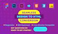 convert a design from xd to html, figma to html, psd to html