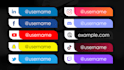 make modern social media lower thirds