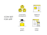 custom icon set for web and app