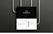 create luxury minimal and elegant business card