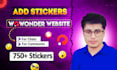 add stickers to wowonder comments and chat system