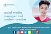 be your social media manager and content creator