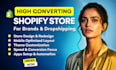 build high converting shopify store with professional design and automation