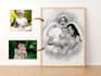 add your beloved deceased to your photo, combining the images for a memorial gif