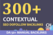 do 300 contextual SEO dofollow backlinks white hat
