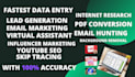 do data extraction,contact info, youtube,instagram influencer search