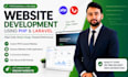 develop website using php, laravel