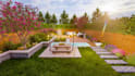 do landscape design, pool, garden, terrace, front, backyard, hardscape rendering