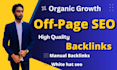 do monthly complete off page SEO link building for your website