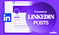 design professional linkedin posts